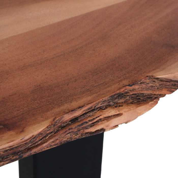 Tavolo da pranzo in legno di acacia e metallo Terzo 200x90 - immagine 3