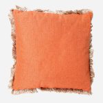 Cuscino in cotone arancio 45×45 cm