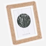 Portafoto in legno e juta (22H27)