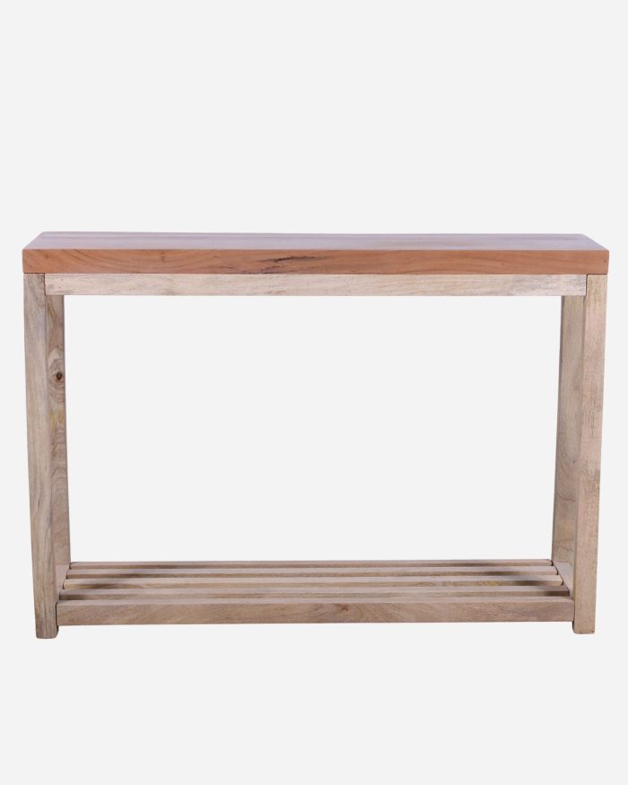 Consolle in legno massello di mango e acacia Marsiglia - immagine 2