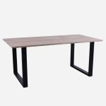 Tavolo da pranzo in legno di mango e metallo