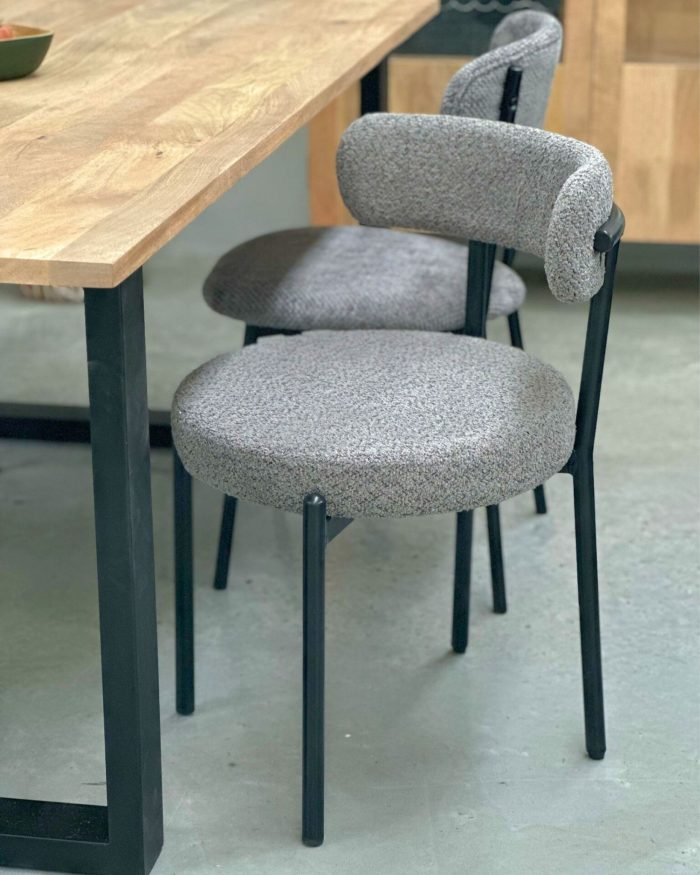 Sedia da pranzo grigia Gaia - immagine 2