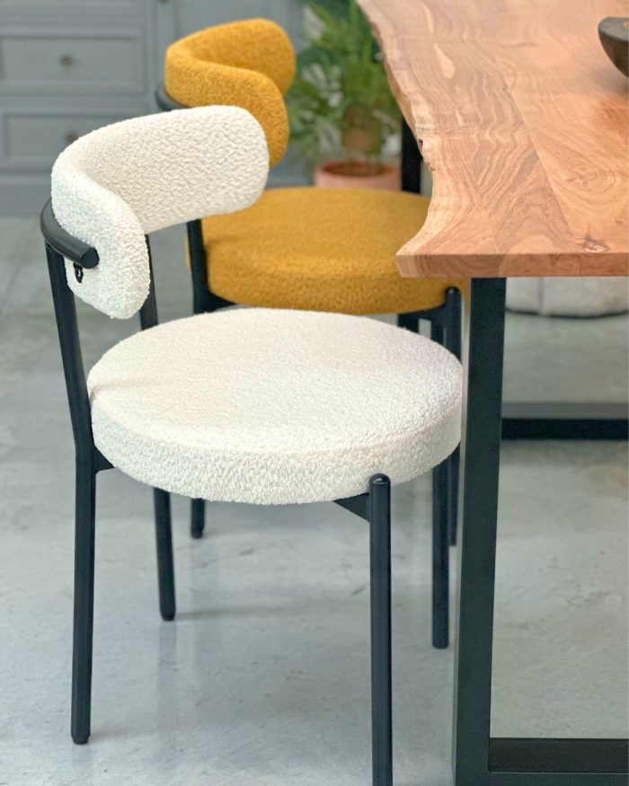 Sedia da pranzo bianca "Gaia" - immagine 2