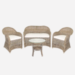 Salotto completo in kubu grey "Surabaya"