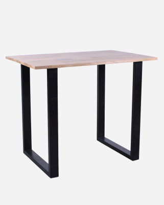 Tavolo bar in legno di mango e metallo