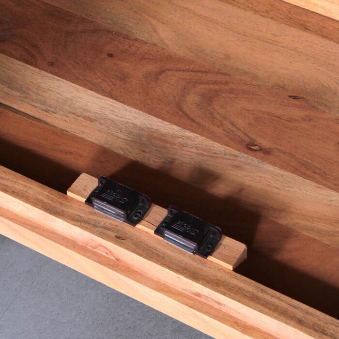 Credenza quadrata in acacia "Enzo" - immagine 9