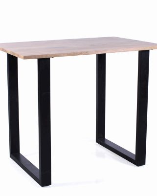 Tavolo bar Piero in legno di mango e metallo nero 120x80x100 cm