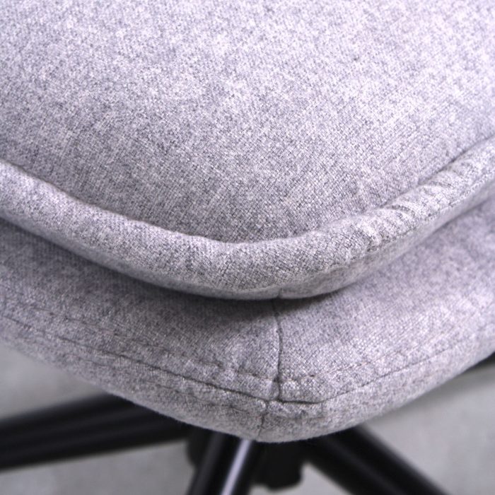 Poltrona girevole con poggiapiedi "Ava" - immagine 8