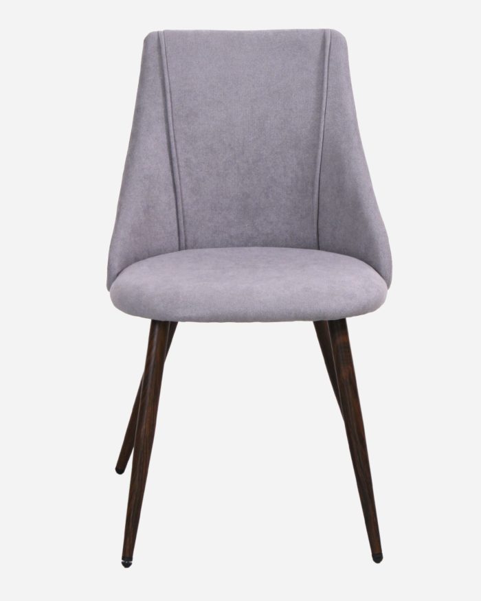 Sedia da pranzo in velluto grigio Tara - immagine 2