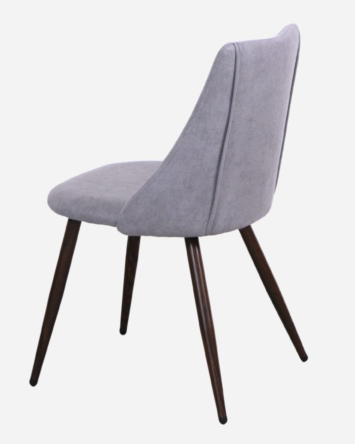 Sedia da pranzo in velluto grigio Tara - immagine 5