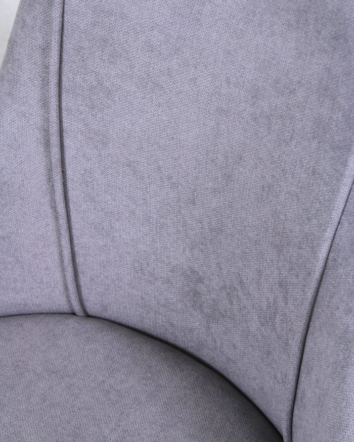 Sedia da pranzo in velluto grigio Tara - immagine 6