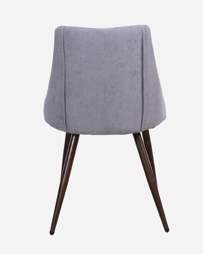 Sedia da pranzo in velluto grigio Tara - immagine 4