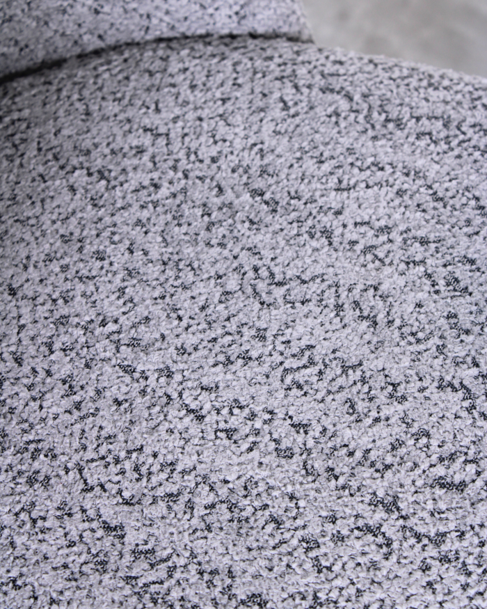 Sedia da pranzo in tessuto bouclé grigio Ella - immagine 7