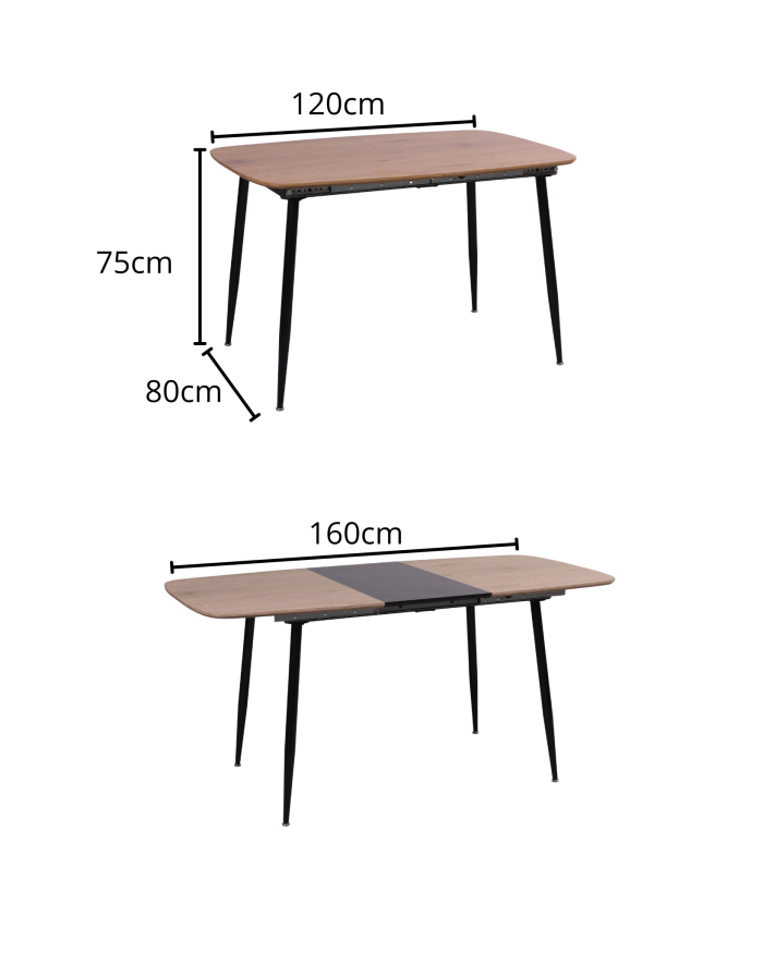 Tavolo allungabile  da pranzo "Asia" - immagine 3