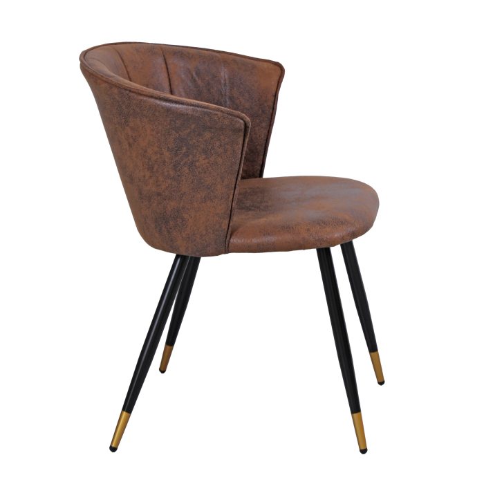 Sedia da pranzo in tessuto effetto cuoio "Galileo" - immagine 9