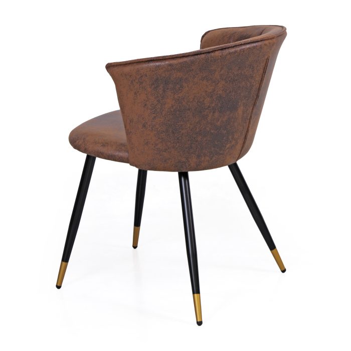 Sedia da pranzo in tessuto effetto cuoio "Galileo" - immagine 7