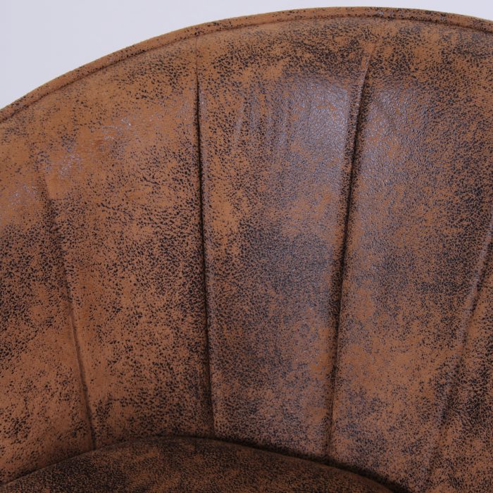 Sedia da pranzo in tessuto effetto cuoio "Galileo" - immagine 6