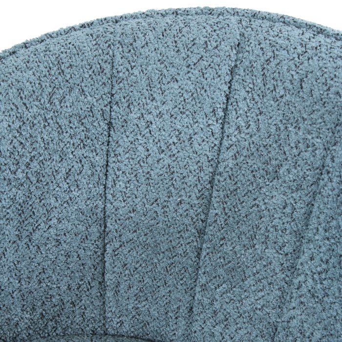 Sedia in tessuto bouclé verde petrolio Tina - immagine 6