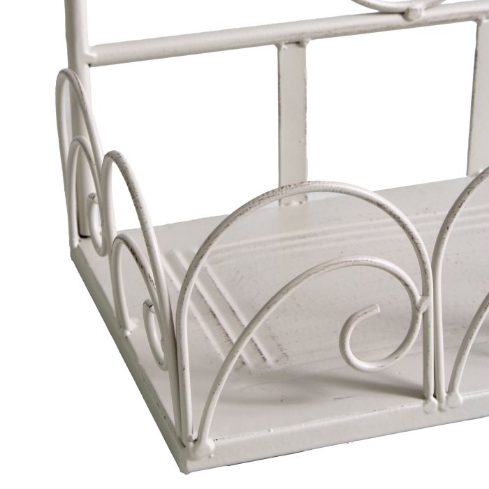 Mensola in ferro bianco anticato - immagine 3