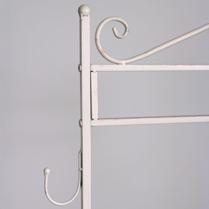 Attaccapanni in ferro bianco anticato - immagine 3