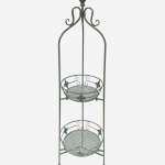 Piantana in ferro anticato due piani