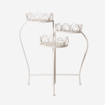 piantana in ferro bianco