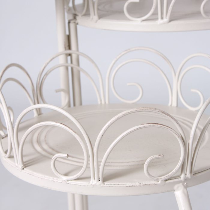 Piantana in ferro bianco - immagine 4