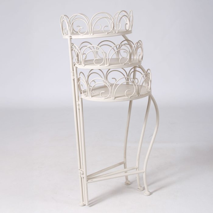 Piantana in ferro bianco - immagine 3