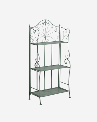 Etagere in Metallo verde anticato