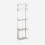 etagere in metallo bianco anticato