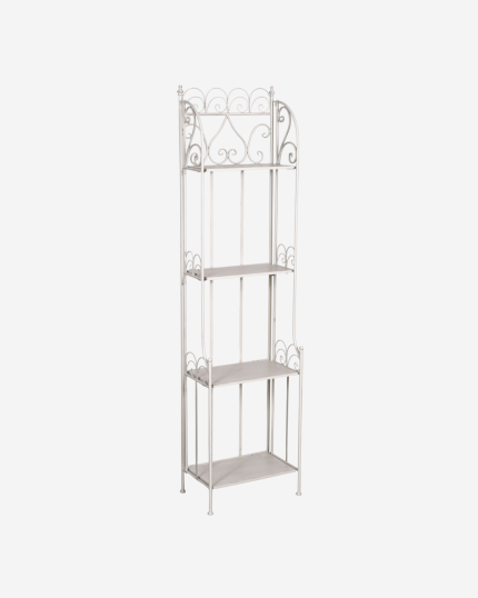 etagere in metallo bianco anticato