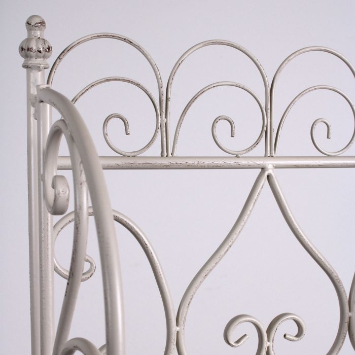 Etagere in metallo bianco anticato - immagine 3