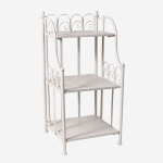 Etagere in metallo bianco anticato