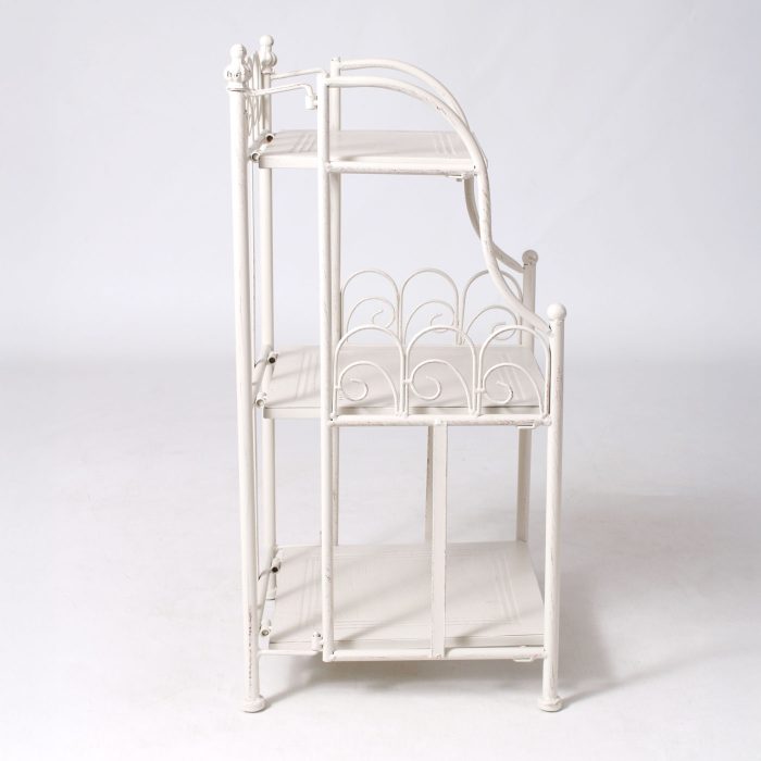 Etagere in metallo bianco anticato - immagine 5