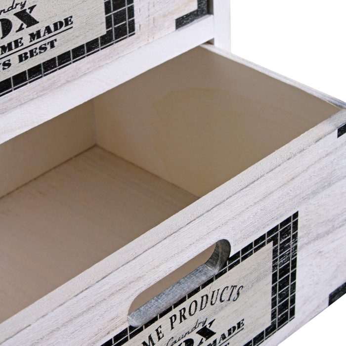 Cassettiera bianca in paulonia