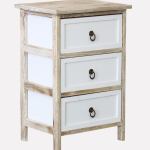 Cassettiera 3 cassetti in legno di abete