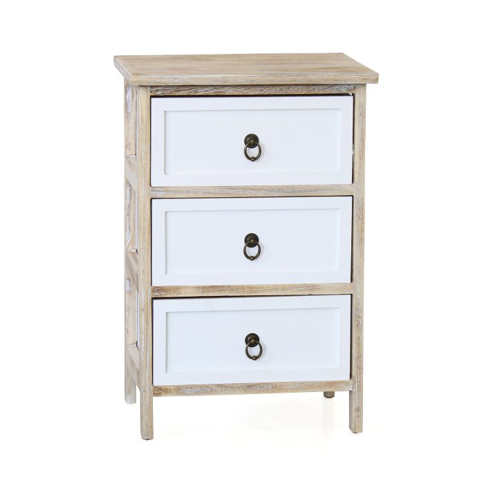 Cassettiera 3 cassetti in legno di abete - immagine 3