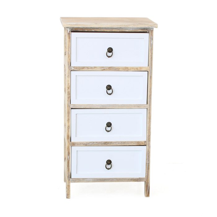 Cassettiera in legno di abete 4 cassetti - immagine 3