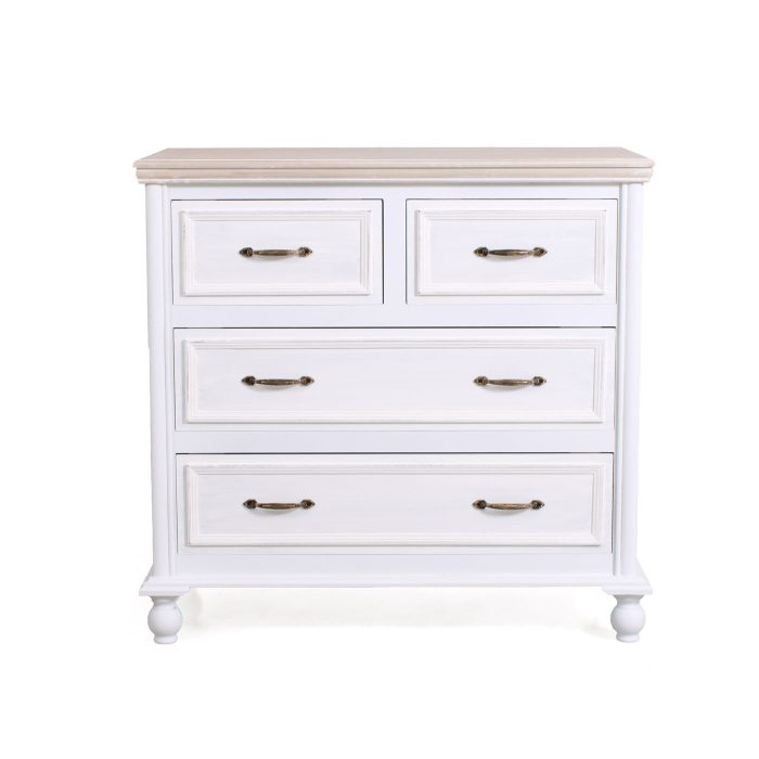 Comò Bianco “Sophia” in Legno di Pino - immagine 5