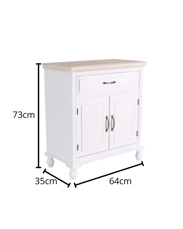 Credenza bianca "Sophia" - immagine 3