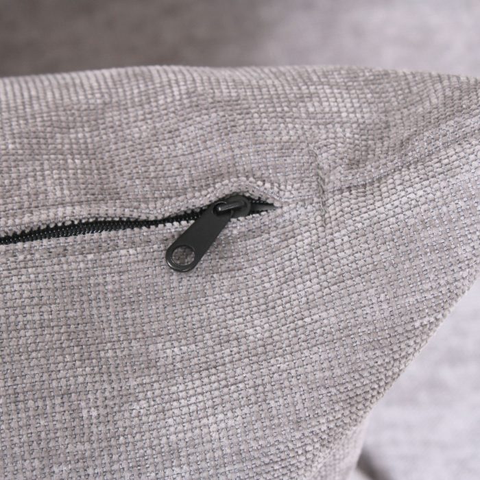 Divano grigio a due posti in ciniglia Lidia - immagine 5