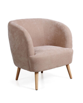 Poltrona in ciniglia "Giorgia" beige