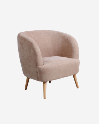 poltrona ciniglia "Giorgia" beige
