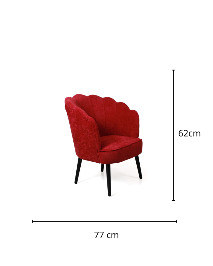 Poltrona in ciniglia Sara - immagine 3
