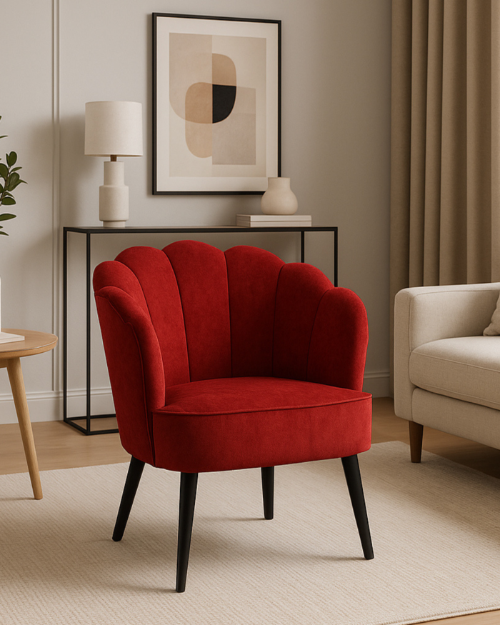 Poltrona in ciniglia Sara - immagine 2