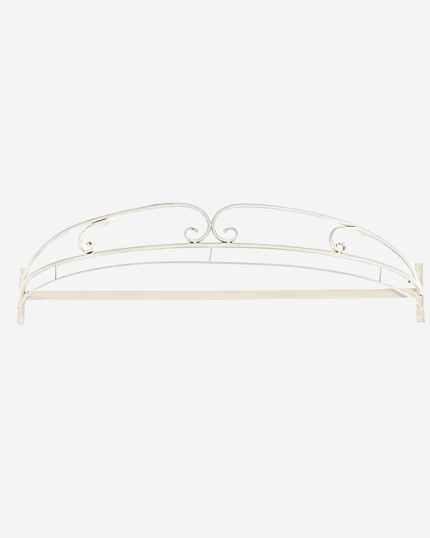 CIEL DE LIT FERRO BIANCO FIORI