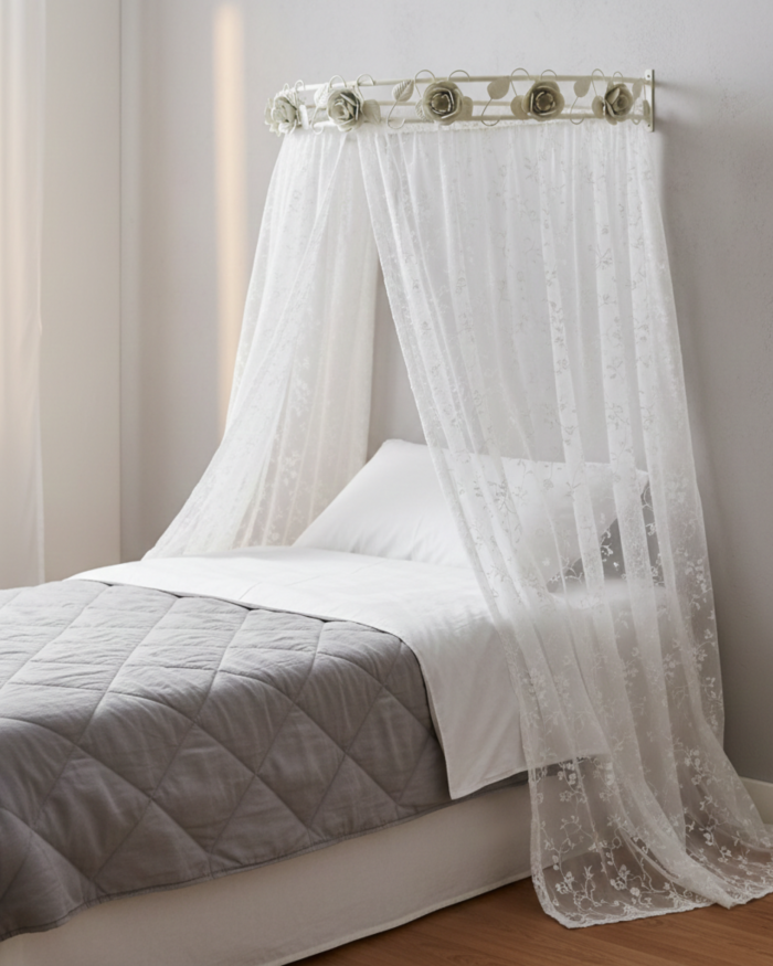 CIEL DE LIT FERRO BIANCO FIORI - immagine 2