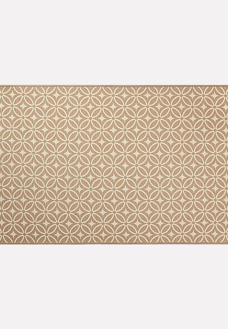 Tappeto rettangolare jacquard beige