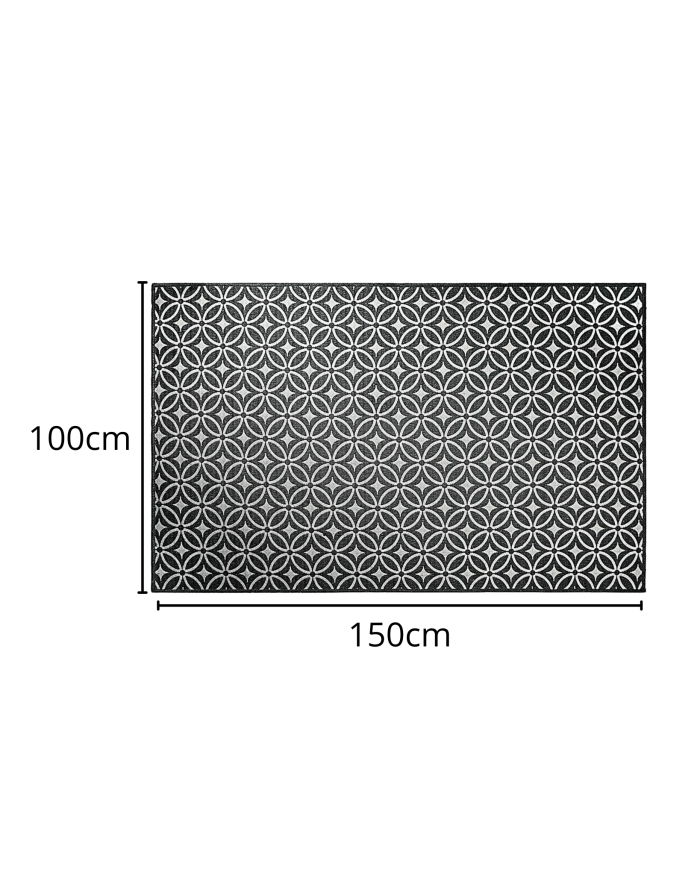 Tappeto rettangolare jacquard grigio - immagine 2