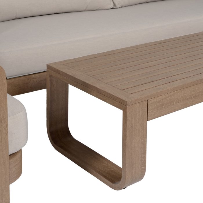 Salotto da giardino in alluminio effetto legno "Tropea" - immagine 11